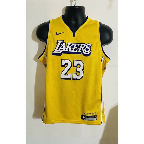 Authentic NBA Nike Los Angeles Lakers LeBron James Lore Series Swingman Jersey - Picture 1 of 4